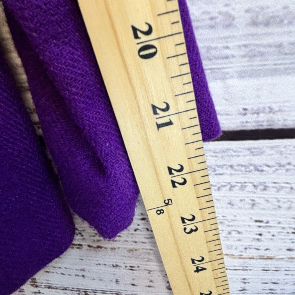 Dark Academia Vintage Donnkenny Blazer Size 10 Purple Wool Blend Herringbone - Picture 10 of 10